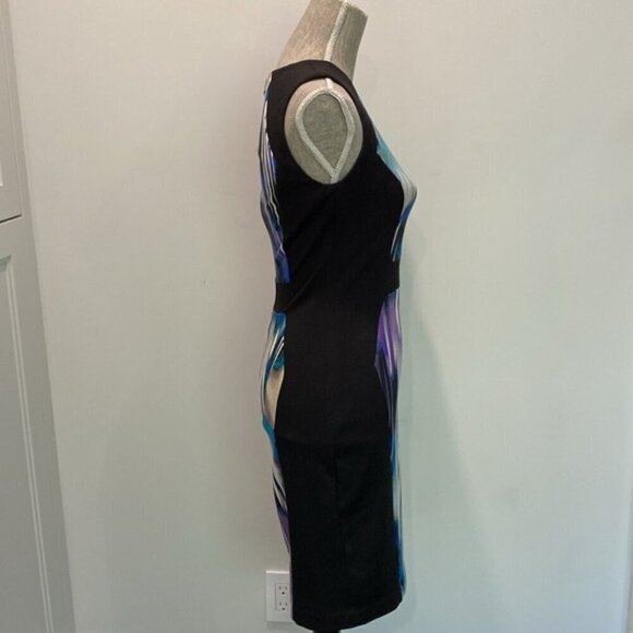 Calvin Klein Black Abstract Sleeveless Dress - Picture 7 of 13
